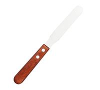 CALLARON Applicateur De Cire D'épilation En Acier Inoxydable 1 Pièce Spatule Droite Manche En Bois Pour Soins Esthétiques Utilisation Professionnelle Et Domestique Grattoir Pratique Pour Épilation