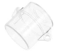 CALLARON Arrêt de Protection Cache-interrupteur Mural en Abs, Installation Simple, Adapté aux Environnements Sécurisés Couvercle Transparent Diamètre 22mm