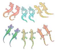 CALLARON Autocollants Décoratifs Magnétiques Gecko 12pcs en Pvc pour Fenêtres et Moustiquaires, Réutilisables et Anti-collision, pour Maison et Bureau