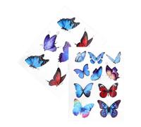 CALLARON Autocollants pour Carrosserie Voiture 2 Feuilles PVC Étanches Décoration Extérieure 16 Pièces Protection Rayures Pare-Chocs Portières Compatibles Usage Automobile