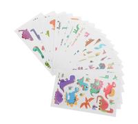 CALLARON Autocollants Temporaires de Dinosaures 20 Feuilles Waterproof pour Garçon et Filles Mignons et Décoratifs pour Fêtes et Événements Autocollants Non Toxiques et Faciles à Appliquer