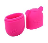 CALLARON Bac à glaçons en silicone froid moule pour peau le muscle en forme de outil de massage du visage masseur facial glaçon pour le visage masseur de visage de silice Rosé
