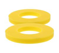 CALLARON Bague D'amortisseur en Caoutchouc Jaune 2 Pièces, Coussinet Amortisseur Suspendre Voiture, Joint D'étanchéité Automobile, des Vibrations, Amélioration du Confort de Conduite