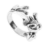 CALLARON Bague Totem Chat Vintage Ouverte Anneau Créatif et Élégant pour Style Accessoire Durable et pour Amateurs de Chats