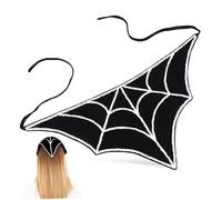 CALLARON Bandana Triangle Au Crochet Motif Toile Daraignée Bandeau Ajustable Accessoire Halloween et Foulard Tête Confortable