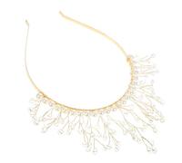 CALLARON Bandeau De Perles Et Cristaux Pour Femmes Serre-tête Décoratif Accessoire De Cheveux Unique Pour Mariée Et Fille