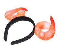 CALLARON Bandeau Décoratif de Crevette Orange en Fibre de Polyester, Accessoire de Costume Réaliste et Créatif pour Fêtes à Thème et Collection de Costumes