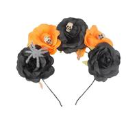 CALLARON Bandeau Fleur Halloween Araignée Noir Orange pour Fête Déguisement Cosplay Garçon Fille Adultes