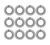 CALLARON Bandeau Peigne Extensible Circulaire Complet en ABS Noir 12 Pièces Confort Flexible et Application pour Coiffure Professionnelle et Besoins Spéciaux