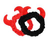 CALLARON Bandeau pour Cheveux Maquillage Femme 2pcs en Tissu Élastique Confortable Forme Corne pour Soin du Visage et Application Masque Facial