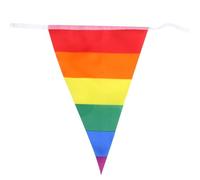 CALLARON Bannière Décorative Arc-ciel pour Jardin en Polyester Léger, Réutilisable Décoration Intérieure et Extérieure de Fête