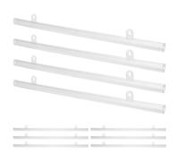 CALLARON Barres Suspendre pour Affiches en Pvc 40 Cm Crochets Intégrés, Lot de 10 Pièces, Rail de Bande D'affichage Stable et Imperméable, pour Supermarchés et Centres Commerciaux