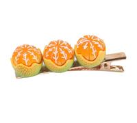 CALLARON Barrettes à Cheveux Orange Pour Femme Accessoires Pour Cheveux Mignons Alligator