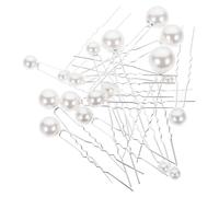 CALLARON Bâtonnets à Cheveux pour de Belles Coiffures 18 Pièces en Perles Argentées en ABS et Fer Accessoires Élégants pour Mariage Quotidien et Carnaval