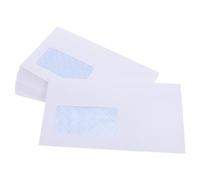 CALLARON Blanches Auto-adhésives Lot de 50 Design Élégant avec Fenêtre Gauche en Papier Offset et Utilisation Polyvalente pour Courrier Professionnel