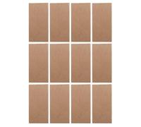 CALLARON Bloc-notes de Gestion du Temps 12pcs en Papier Kraft Khaki, Manuel Portable pour Planification et Organisation, pour Paquet à Dos ou Présent D'anniversaire
