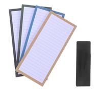 CALLARON Bloc-notes Magnétique pour Réfrigérateur, Porte-notes Magnétique, Papier et Pu, avec Porte-stylo Pu, pour Liste de Courses, Bureau et Frigo