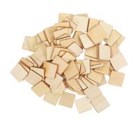 CALLARON Blocs Carrés en Bois Brut 30 Mm, Lot de 50 Pièces, Morceaux de Bois Vierges pour Loisirs Créatifs et Décoration Diy, pour Bricolage, Peinture et Projets Artistiques la Maison