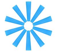 CALLARON Bobines en Plastique Bleu 10 Pcs pour Machines Textiles à Grosse Vitesse, Tubes Coniques pour Enroulement Précis du Fil, Porte-Fils Résistants pour Broderie et Tissage Artisanal