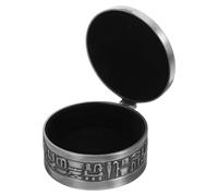 CALLARON Boîte à Bijoux Rangement pour Bagues et Colliers Vintage en Aluminium Motifs Anciens Style Européen Créatif pour Décoration de Chambre et Usage Quotidien