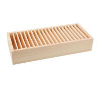 CALLARON Boîte à Compartiments Détachables en Bois pour Porte-cartes et Bijoux, Rangement Pratique pour Bureau et Domicile, Design Fonctionnel et Espace Modulable