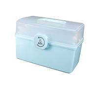CALLARON Boîte à Médicaments Portable Organisateur Multifonctionnel Kit De Grand Contenant De Rangement Pour Maison Voyages Avec Design à Boucle Rotative Et Compartiments Pour