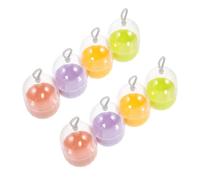 CALLARON Boîte à Œufs Cosmétiques 8Pcs Récipient de Maquillage Portable Anti-Poussière Accessoire de Voyage Pratique pour Maquillage à Accrocher la Salle de Bain