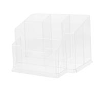 CALLARON Boîte Clou Brosses à Ongles Se Maquiller Étui à Cosmétiques Étui De Rangement Naturel Organisateur Cosmétique Polyvalent Stylo Contenant Acrylique Transparent