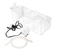 CALLARON Boîte de Filtre pour Aquarium en Acrylique Transparent avec Pompe 5w, Design Simple et Lignes Lisses, Adaptée aux Parois de 3-8mm pour Filtration Silencieuse