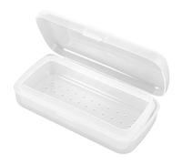 CALLARON Boîte De Pour Vernis À Ongles Gel Organiseur De Manucure Outils De Indispensables Pinces Stérilisateur Plateau Pinces Étui De Nettoyage Pour