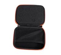 CALLARON Boîte de Rangement pour Huiles Essentielles 12 Compartiments Compact Orange Eva Rigide Étui de Protection Voyage pour Flacons 5ml 10ml 15ml Transport Portable