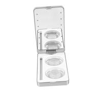 CALLARON boîte de rangement pour les cils étui à cils miroir porte-cils avec miroir LED cils individuels Cas trousse de maquillage récipient à cils abdos blanche