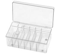 CALLARON Boîte de Rangement pour Outils D’Extension de Cils Couvercle Compartiments Spacieux Support de Stockage Cosmétique pour Bureau et Usage Professionnel Porte-Outils pour