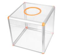 CALLARON Boîte de Tombola Urne Cubique Grosse Capacité Transparente en Acrylique et Surface Lisse et Jeu de Loterie Multifonction pour Fête