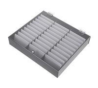 CALLARON Boîte faux ongles pour les ongles appuyer sur le porte-clou Clous afficher cas de bouts d'ongle support de conseils d'art d'ongle Acrylique Black