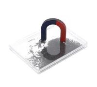 CALLARON Boîte Poudre Fer Magnétique Instrument d'Enseignement Physique Portable pour Démonstration Champ Magnétique et Projets Scolaires