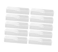 CALLARON Boîtes de Rangement en Plastique pour Récupération des Lames de Rasoir Lot de 10 Boîte à Lames Pratique et Décorative pour Usage Quotidien sur Bureau