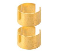 CALLARON Bornes de Batterie Voiture en Cuivre Doré 1 Paire Connecteurs Câble Batterie Camion Négatives et Positives pour Systèmes Audio Automobile Fixation Sécurisée Accessoire