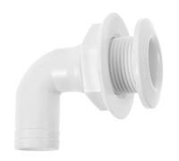 CALLARON Bouchon de Vidange d'eau Bateau, Raccord Fileté, Bloc de Jonction, Abs Blanc, Installation Facile, pour Watercraft et Yacht, Usage Marin