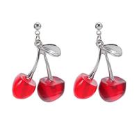 CALLARON Boucles D'Oreilles Cerises Femme Légères 1 Paire Bijoux Fruits Créatifs Pour Quotidien Fête Cadeau Anniversaire Mode
