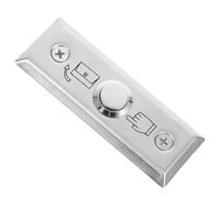 CALLARON Bouton Poussoir de Sortie en Inox, Interrupteur de Porte Étroit 1 Pièce, Plaque Murale pour Système de Contrôle D’accès, Bouton Poussoir Compatible Sonnette Extérieure, Usage