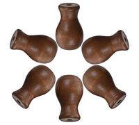 CALLARON Boutons de Cordon en Bois 6 Pièces pour Stores Intérieurs et Rideaux, Accessoires Solide pour Tirage Facile, Adaptés aux Voilages et Volets Vénitiens