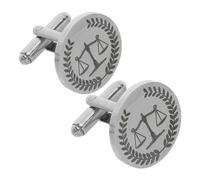 CALLARON Boutons de Style Balance Classique pour Hommes en Acier Inoxydable Résistants aux Rayures, Accessoires Élégants pour Réunions et Célébrations Formelles