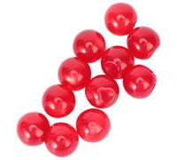 CALLARON Boutons Ronds Nacrés 10 Mm Rouges 10 Pcs, Boutons de Chemise Décoratifs à Trous Obliques, Accessoires Couture DIY pour Vêtements, Fermeture et Embellissement Créatif