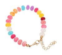 CALLARON Bracelet Coloré pour Femmes et Adolescents Perles Synthétiques Élastiques Style Plage et Résistant à Eau
