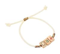 CALLARON Bracelet Mahjong Chinois Chanceux Tressé à Élastique Feng Shui Accessoire Artisanat Unique pour de Jeux et Style Élégant