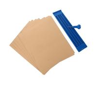 CALLARON Braille Writing Board with Stylus Portable Cell Braille Learning Kit for The Visually Impaired Essential Educational Tool for Home and School Use