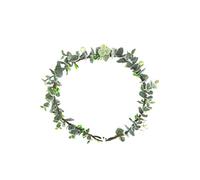 CALLARON Bride Garland Headband With Lifelike Leaf Design Handmade Floral Crown For Women Wedding Festival Accessories