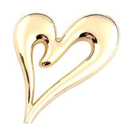 CALLARON Broche Amour Épingle à Vêtements Broche Coeur D'amour Broches Coeur Broches De Mariage Broches Pour La Robe 3d Broche De Costume Femme En Forme De Coeur Emblème Du Parti Alliage