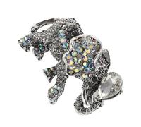 CALLARON Broche Éléphant Décorative pour Robe ou Pull Bijou Rétro Animal pour Châle et Foulard Épingle à Revers Facile à Fixer